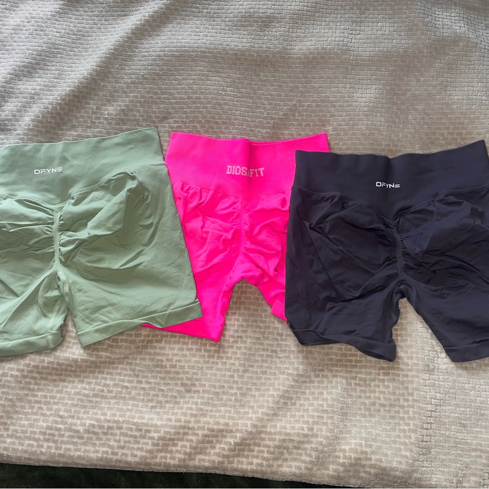 dfyne and diosa fit shorts